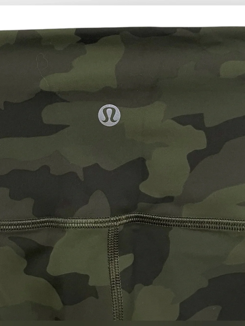 Lululemon wunder train crop legging 23” heritage camo green